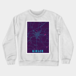 Kielce Neon City Map Crewneck Sweatshirt